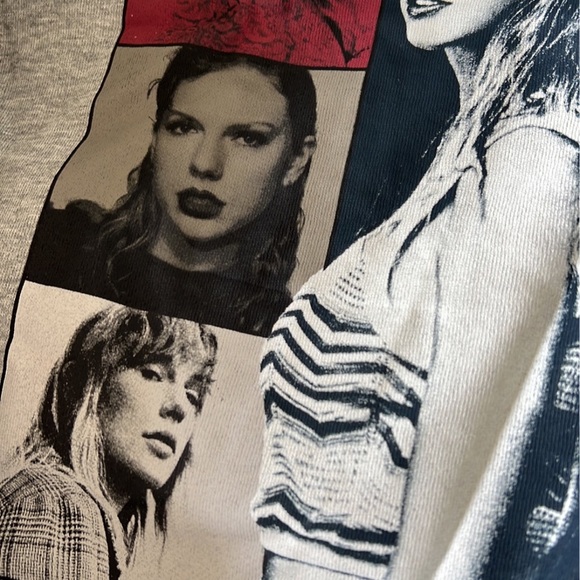 Eras Tour Taylor Swift Grey Quarter Zip Quarterzip Sweatshirt Merch Midnights - Picture 6 of 6